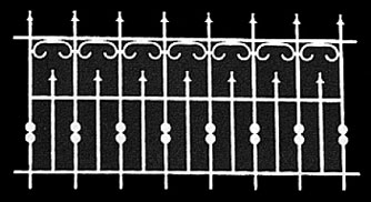 Dollhouse Miniature Fence: 4-3/8 X 2-1/4, 2Pk